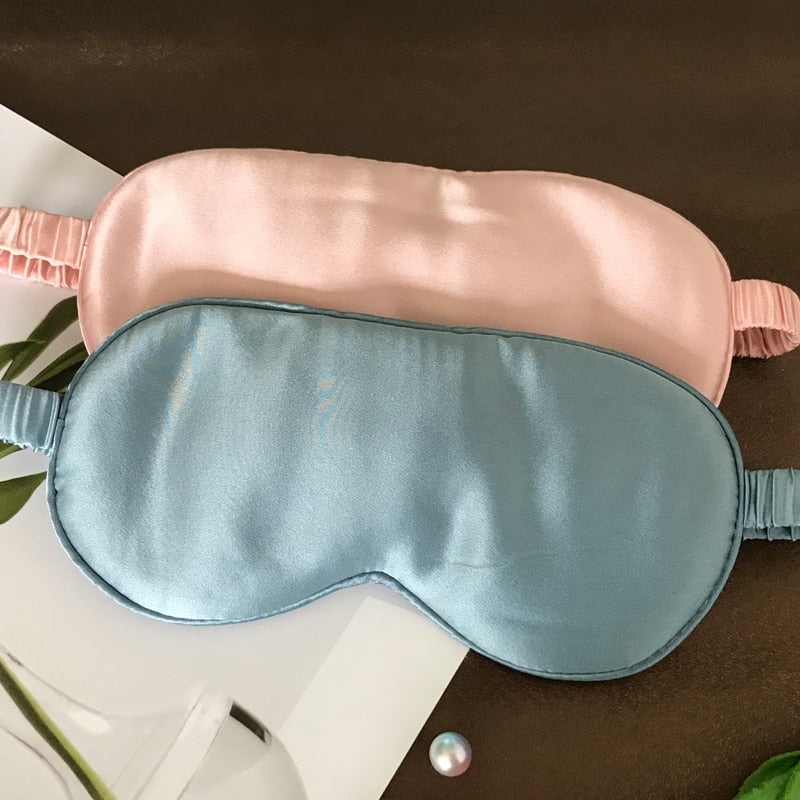 Serene™ 19 Momme Pure Mulberry Silk Sleep Mask — Total Blackout Eye Shield