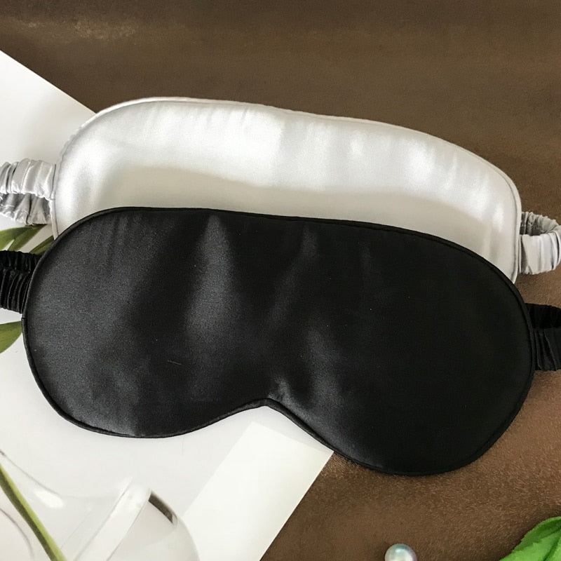 Serene™ 19 Momme Pure Mulberry Silk Sleep Mask — Total Blackout Eye Shield